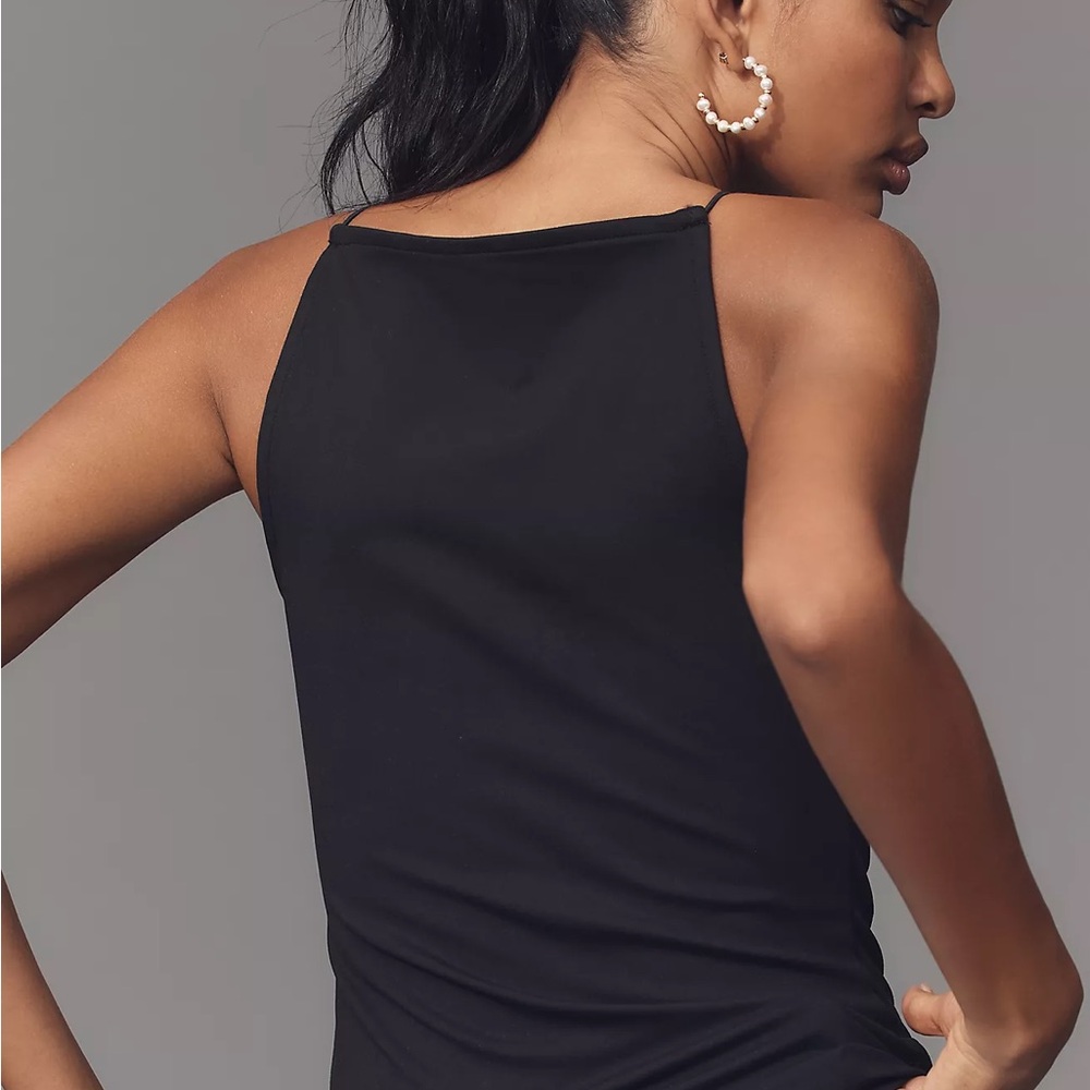 Maeve | Anthropologie Square-Neck Tank Black NWT MSRP $58‎ Various Sizes - Picture 2 of 3